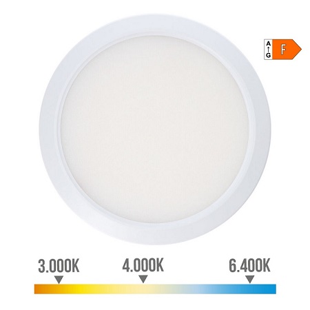 DOWNLIGHT AJUSTABLE LED SUPERFIIE/EMPOTRAR 20W 2050 LM BLANCO - 3 TEMPERATURAS DE LUZ